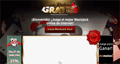 Desktop Screenshot of jugarblackjackgratis.com
