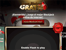 Tablet Screenshot of jugarblackjackgratis.com